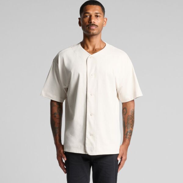 AS Colour - Mens Heavy Baseball Jersey Thumbnail