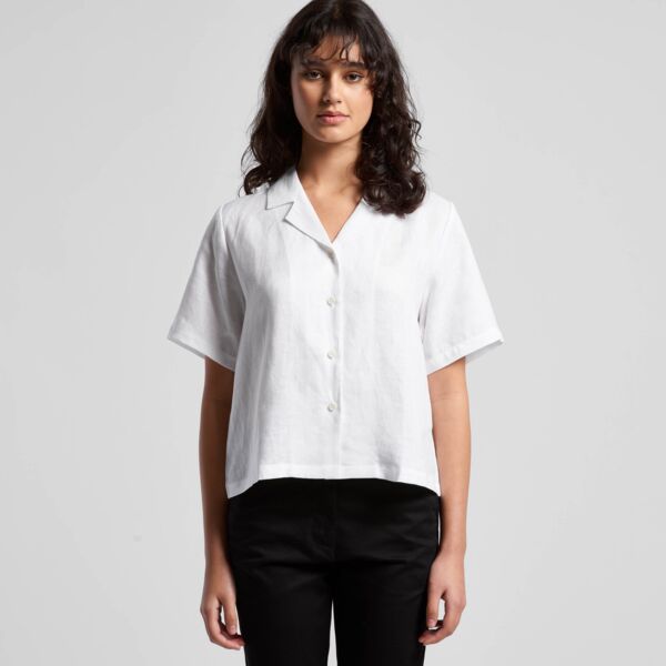 AS Colour - Wo's Linen S/S Shirt Thumbnail