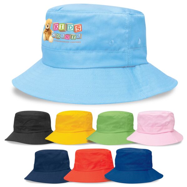 Kids Twill Bucket Hat w/Toggle Thumbnail